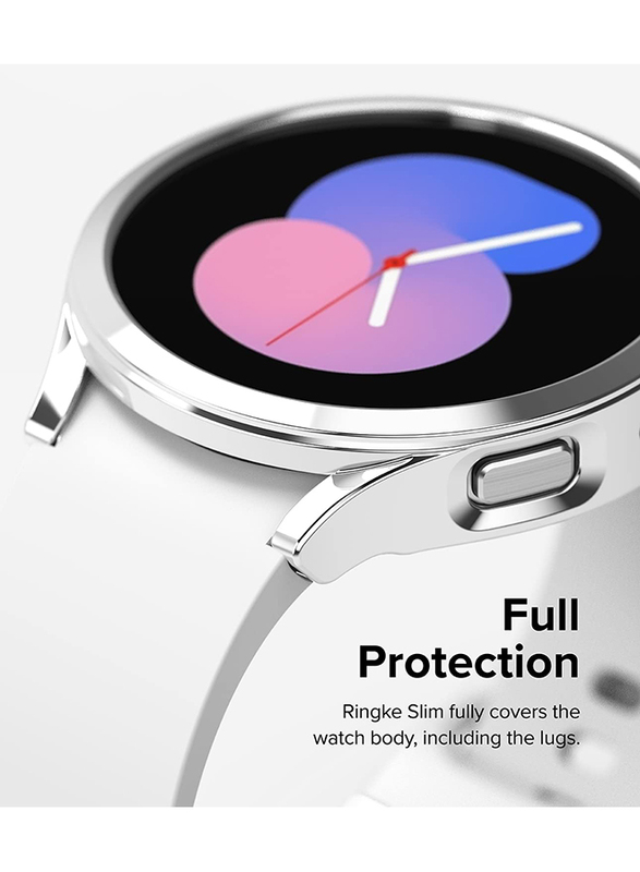 Ringke Slim Case Compatible with Samsung Galaxy Watch 5 40mm,  Anti-Yellowing  Premium PC Hard Thin Cover - Dark Chrome
